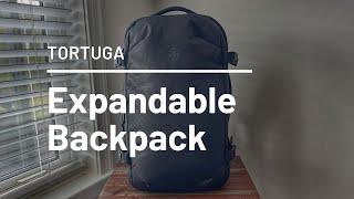 NEW Tortuga Expandable Backpack Review - Carry On Friendly Travel Pack!