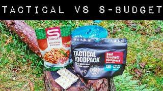 TACTICAL FOOD PACK VS S-BUDGET NAHRUNG! WELCHES IST BESSER? LOHNT ES SICH?