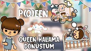 BU NASIL RÜYA? P(Q)UEEN OLDUM!?  ~Queen halama Dönüştüm~ Toca Life World Türkçe 🪁