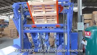 Customized Euro Wood Pallet Making Nailing Machine