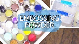 Craft Room Storage: Embossing Powder