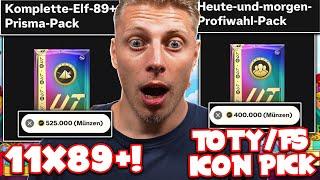 ICH habe den TOTY/FS ICON PICK und das 11x 89+ PRISMA PACK auf der RTG geöffnet! in EA FC 25