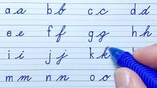 Cursive Writing vs Print Writing | Cursive writing a to z | Cursive handwriting | Small letters abcd