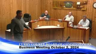 Curry County Board of Commissioners Meeting October 2, 2024