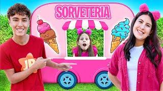 Maria Clara e JP Brincam no Carrinho de Sorvete! + Histórias Super Divertidas!