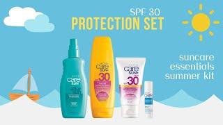 Avon SPF 30 Sunscreen Must Haves!  Face and Body Sunscreen Lotion Cream, After Sun Spray, Lip Balm