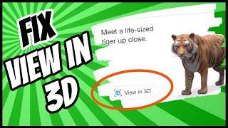 View in 3D | Google 3D Animal Not Working | View in Your Space | Easy Fix for Apple iOS