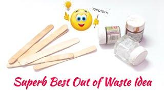 Amazing Best out of waste Colour bottel & ice cream stick Idea | Waste material craft Ideas | diy