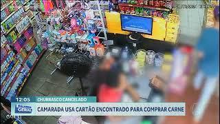 HOMEM USA CARTÃO ENCONTRADO PARA COMPRAR CARNE