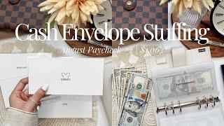 Cash Envelope Stuffing + I Made New Cash Envelopes! | $1,063 | August Paycheck #2