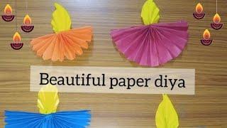 Diwali special | Paper diya making | Aanya' s Creativity