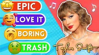 RATE THE MUSIC : RATE THE TAYLOR SWIFT SONGS  | MUSIC QUIZ | Taylor Swift Quiz