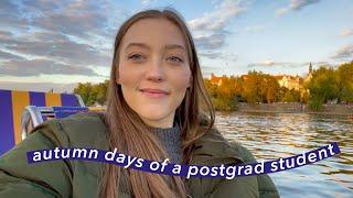 autumn days in my life as a postgraduate student | vlog