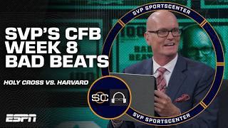 HARVARD highlights SVP's Bad Beats of Week 8 in college football  | SC with SVP | ESPN BET