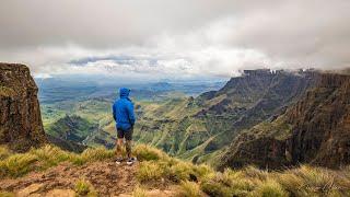 Hiking the Amphitheatre, Drakensberg, South Africa