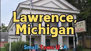 Exploring LAWRENCE, MI Small Town Village: Historic Buildings, Town Hall, Water Tower & Fire Siren