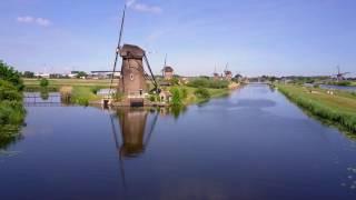 Kinderdijk Netherlands by Drone