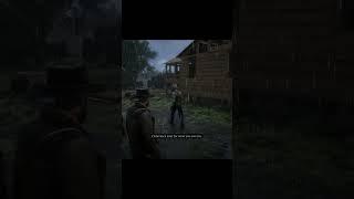 Arthur brings some lumber to a family building a house (rdr2 shorts)