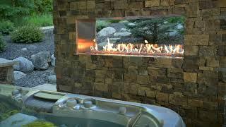 See Through Ready To Finish Outdoor Gas Fireplace