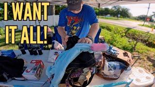 I almost went broke at this garage sale!