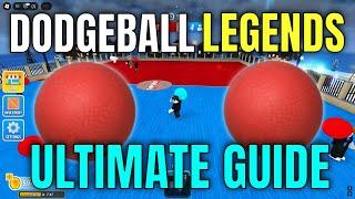 DODGEBALL LEGENDS ULTIMATE GUIDE! (Money, Skins, Abilities) - Roblox