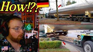 American Reacts to HUGE Fuel Container Heavy Transport in Germany - Volvo FH 16