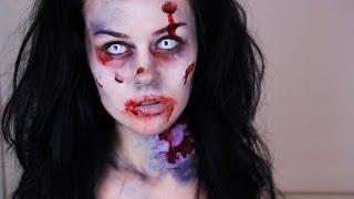 Zombie Makeup Tutorial -- How To Do Easy Zombie Makeup