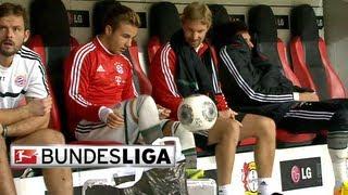 Mario Götze's Juggling Tricks on the Bayern Bench