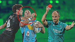 Most Deserving Rugby RED CARDS | BRUTAL HITS Part 2