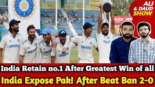 India Exposed Pak Lost Vs BAN 2-0 | India Retain no.1 After Greatest Win of all Time in History