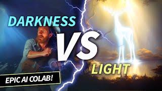 2 AI Artists Create The Same Theme! Darkness Vs Light AI Challenge (Stable Diffusion)