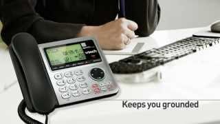 VTech® CS6649 Corded & Cordless Phone With Built In Answering System