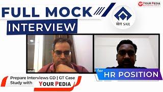 SAIL Full Mock Interview for HR Position | Important Questions Asked in SAIL HR Interview |YourPedia