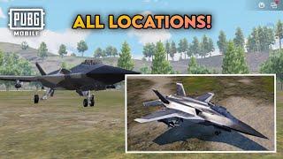 All Fighter Jet Locations In Payload 3.0 Mode | PUBG MOBILE | Payload 3.0 Jet Locations 