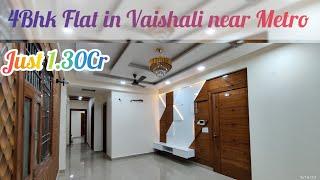 Luxurious 4bhk Flat In Vaishali, Ghaziabad near by Metro station #4bhk#hospital#park  9999915372