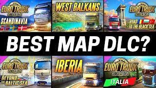 ETS2 - BEST Map DLC to Buy | Comparison of All Map DLCs (w/ West Balkans) | Euro Truck Simulator 2