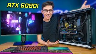 The MOST EXPENSIVE Gaming PC I've Ever Built  RTX 5090 Suprim Liquid & Ryzen 9800X3D | AD