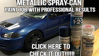 Best Metallic Blue Spray Can Paint Job On YouTube! Click to see how I did it.