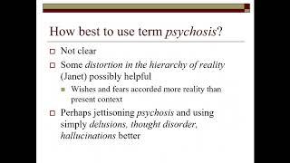 What is Dissociation and What is Psychosis:  A Conceptual and Symptom Based Analysis