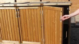 Wheelie Bin Stores and Recycling Bin Storage Containers | Jacksons Fencing