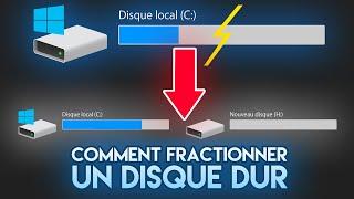 "TUTO" Comment fractionner (séparer) un disque dur ( Windows vista, 7, 8, 10 )