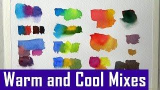 Warm and Cool Watercolor Mixes - Daniel Smith Essentials Set (Watercolor Corner #16)