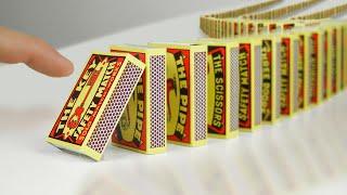 I Built The Largest MATCHBOX Domino