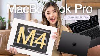 M4 MacBook Pro UNBOXING + SETUP!! *Space Black, 16 Inch, M4 Max Chip*