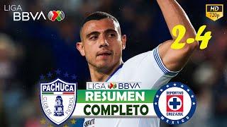 Pachuca vs Cruz Azul 2-4 | Resumen Y Goles Completo - Liga MX 2024 HD