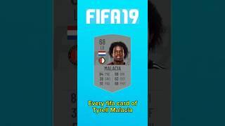 Every fifa card of Tyrell Malacia from fifa19-24#shorts #football #fifa #fut #fc24 #Malacia