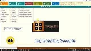 How To Import All E-Commerce Data To Tally In Seconds | Entries With Instant Tally| Accounts First