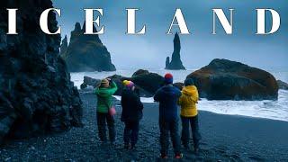 REYNISFJARA BLACK SAND BEACH ICELAND ON A RAINY DAY! DANGEROUS BEAUTY!  September 2023