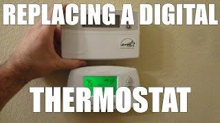 Replacing a House Thermostat with a digital one from Honeywell RTH 6350 Digital 5-2 Day Programmable