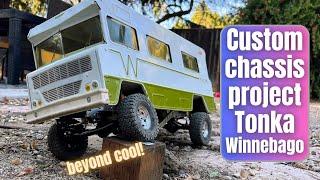 Tonka Winnebago rc crawler conversion with custom NWSD chassis - so scale and fun!